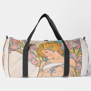 The Iris (1897) by Alphonse Mucha  Duffle Bag