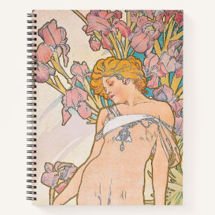 The Iris (1897) by Alphonse Mucha  Notebook