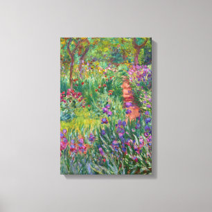 The Iris Garden At Giverny By Claude Monet Canvas Print