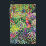 The Iris Garden at Giverny by Claude Monet Golf Towel<br><div class="desc">The Iris Garden at Giverny by Claude Monet. 
Please visit my store for more interesting design and more colour choice =>  zazzle.com/iwheels*</div>