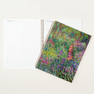 The Iris Garden At Giverny By Claude Monet Planner