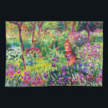 The Iris Garden at Giverny by Claude Monet Tea Towel<br><div class="desc">Please visit my store for more interesting design and more colour choice. => zazzle.com/iwheels*</div>
