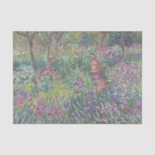 The Iris Garden at Giverny by Claude Monet Tissue Paper