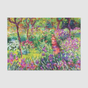 The Iris Garden at Giverny by Claude Monet    Tissue Paper