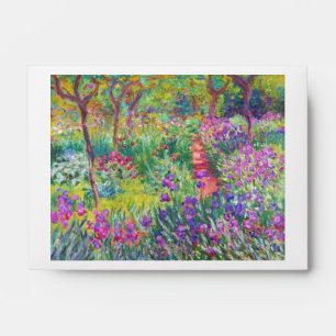 The Iris Garden at Giverny Claude Monet cool, old, Envelope