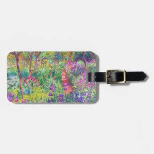 The Iris Garden at Giverny Claude Monet cool, old, Luggage Tag