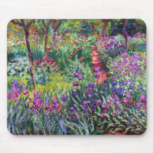 The Iris Garden at Giverny, Claude Monet Mouse Pad