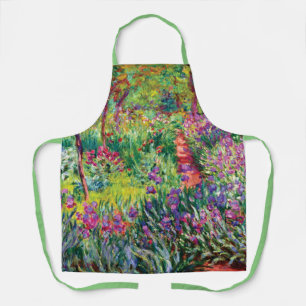 The Iris Garden by Claude Monet Apron