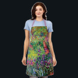 The Iris Garden by Claude Monet   Apron<br><div class="desc">The Iris Garden by Claude Monet.
Please visit my store for more interesting design and more colour choice => zazzle.com/colorfulworld*</div>