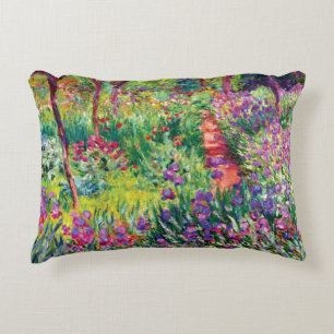The Iris Garden by Claude Monet Decorative Cushion