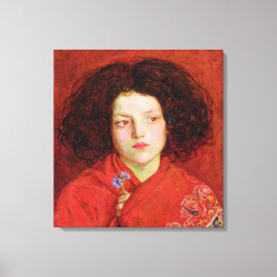 The Irish Girl, 1860 (oil on canvas laid down on b Print