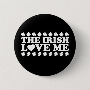 The Irish Love Me Shamrock St Patrick's Day Retro 6 Cm Round Badge