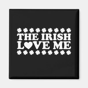 The Irish Love Me Shamrock St Patrick's Day Retro Magnet