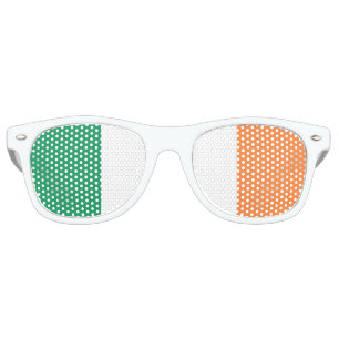 The Irish tricolour   Flag of Ireland Retro Sunglasses