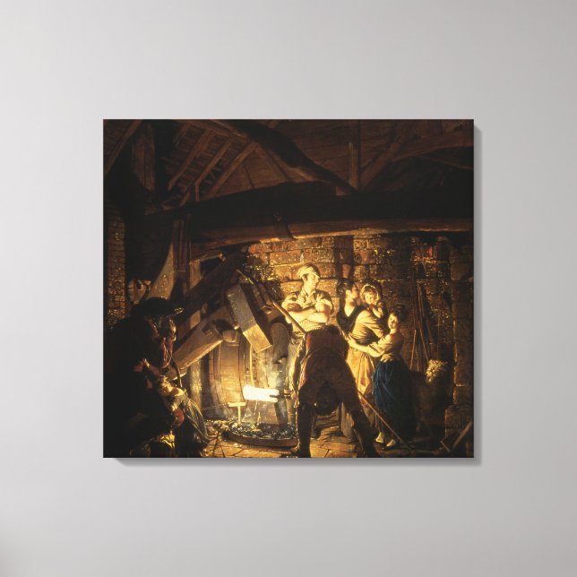 The Iron Forge, 1772 Canvas Print (Front)