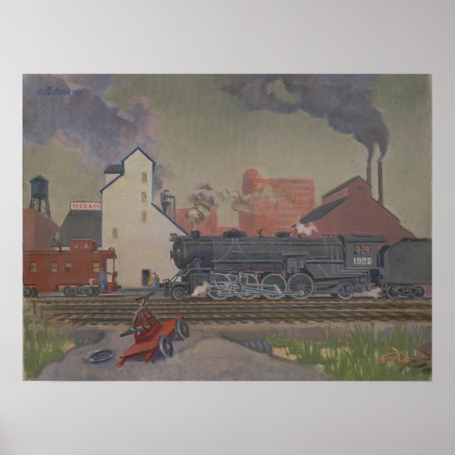 The Iron Horse – Kulhanek Train Art Poster (Front)