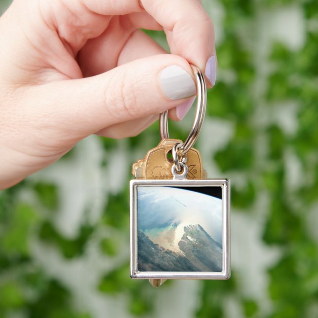 The Irrawaddy River Delta In Burma (Myanmar). Key Ring (Hand)
