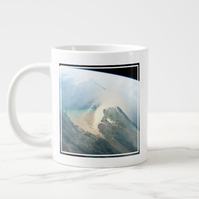 The Irrawaddy River Delta In Burma (Myanmar). Large Coffee Mug (Left)
