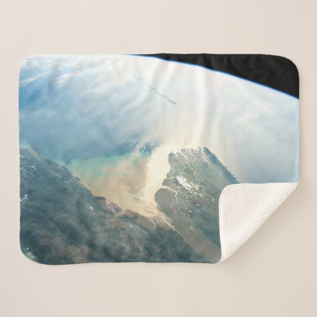 The Irrawaddy River Delta In Burma (Myanmar). Sherpa Blanket (Front (Horizontal))
