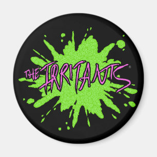 The Irritants Splat Logo - Pink/Green Magnet