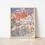 The Island Garden | Childe Hassam Poster<br><div class="desc">The Island Garden (1892) | Original artwork by American Impressionist painter Childe Hassam (1859-1935). The piece depicts an abstract field of flowers in red,  white and blue colours. 

Use the design tools to add custom text or personalise the image.</div>