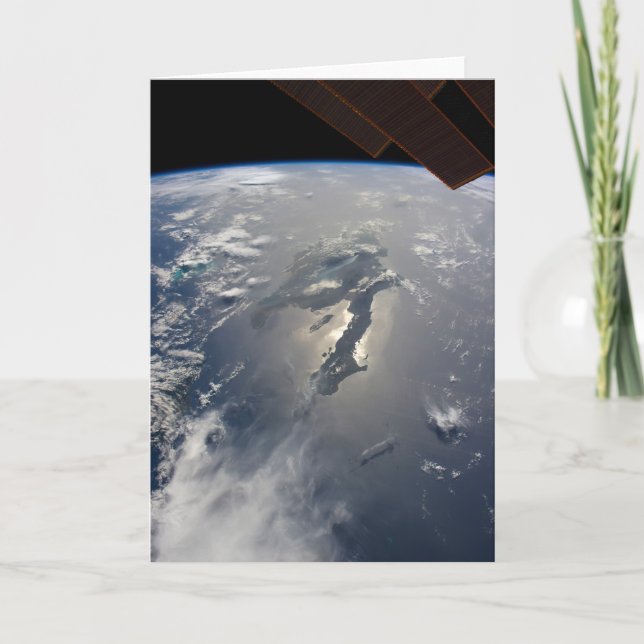 The Island Of Hispaniola With Sunglin Card (Front)