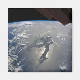 The Island Of Hispaniola With Sunglin Magnet