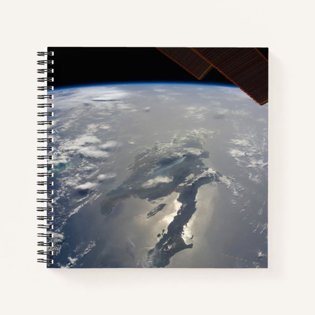 The Island Of Hispaniola With Sunglin Notebook (Front)