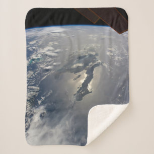 The Island Of Hispaniola With Sunglin Sherpa Blanket