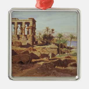 The Island of Philae, 1866 (w/c) Metal Tree Decoration