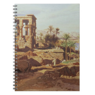 The Island of Philae, 1866 (w/c) Spiral Notebook