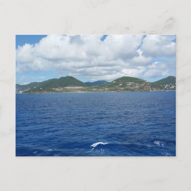 The Island of Saint Martin During a Sunny Day Postcard (Front)