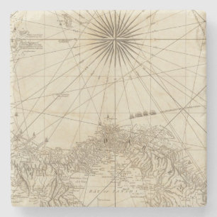 The Isthmus of Panama Stone Coaster