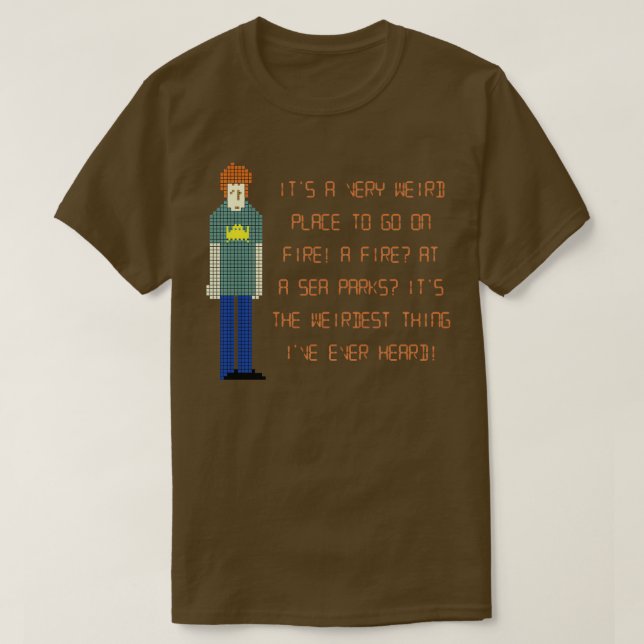 The IT Crowd A Fire at Sea Parks T-Shirt (Design Front)