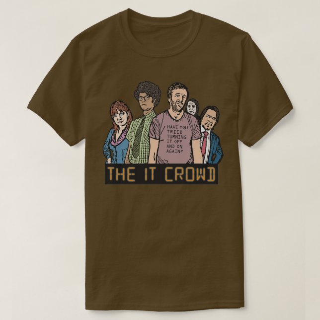 The IT Crowd Jen Maurice Roy Richmond Doug T-Shirt (Design Front)