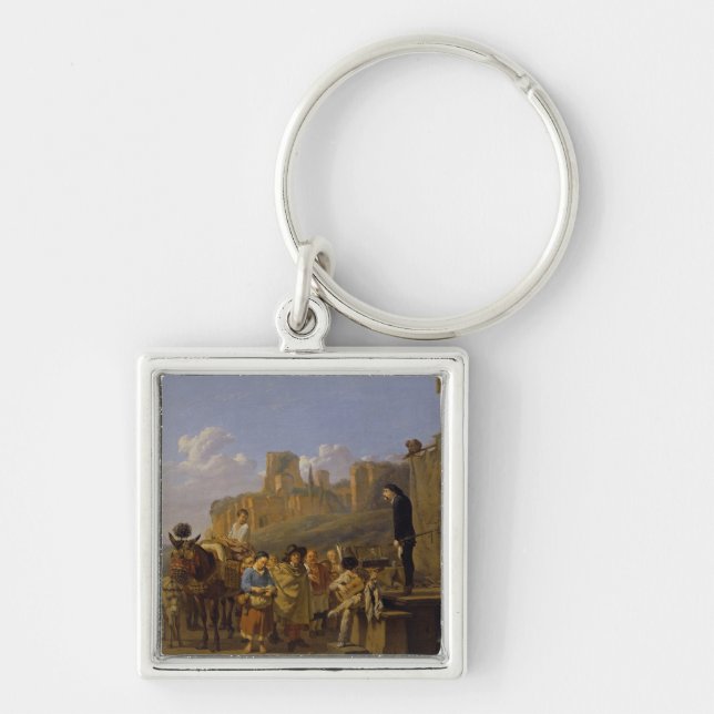 The Italian Charlatans, 1657 Key Ring (Front)