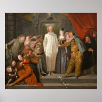 The Italian Comedians - Antoine Watteau Fine Art