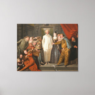 The Italian Comedians Canvas Print