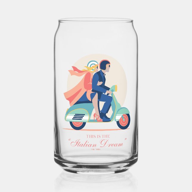 The Italian Dream - The White Lotus Can Glass (Front)