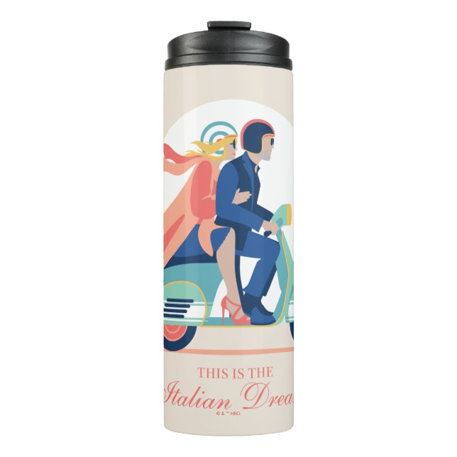 The Italian Dream - The White Lotus Thermal Tumbler (Front)