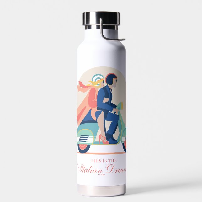 The Italian Dream - The White Lotus Water Bottle (Left)