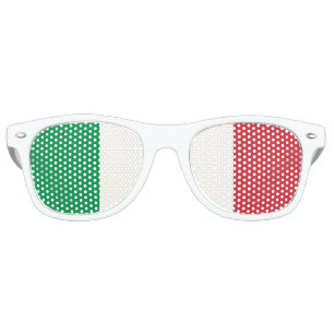 The Italian tricolour Flag of Italy Retro Sunglasses