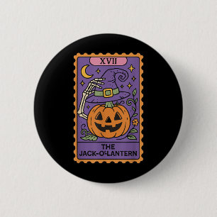 The Jack-o-lantern Tarot Card Xvii 6 Cm Round Badge