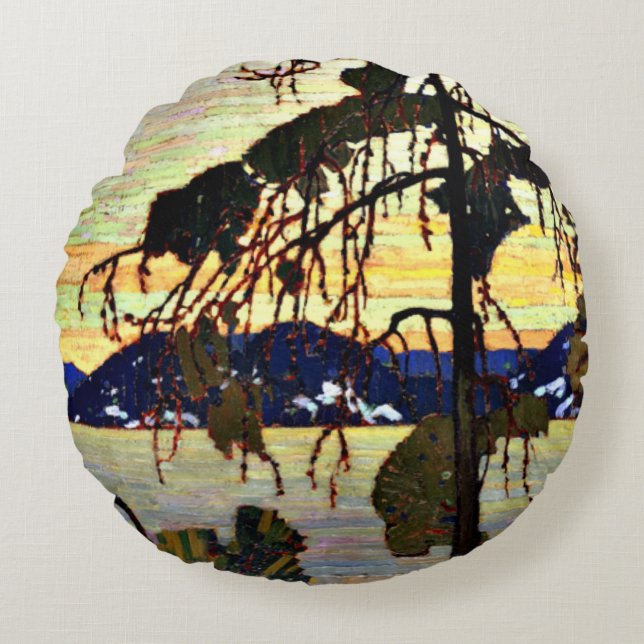 The Jack Pine Round Cushion (Front)