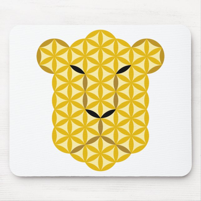 The jaguar Of Life - Sacred Animals. Mouse Pad (Front)