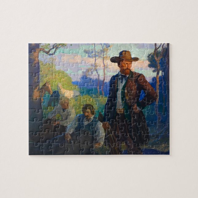 The James Brothers in Missouri by N. C. Wyeth Jigsaw Puzzle (Horizontal)