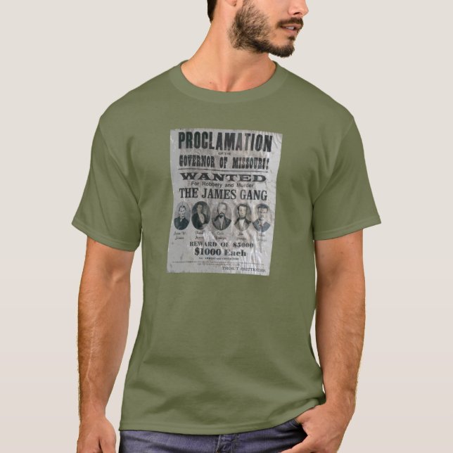 The James Gang Wanted Poster T-Shirt (Front)