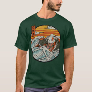 The Japan Koi Fish Great Wave Kanagawa Japanese cu T-Shirt