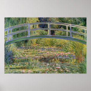 The Japanese Bridge by Claude Monet Poster