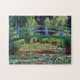 The Japanese Bridge (Water-Lily Pond), Monet Jigsaw Puzzle